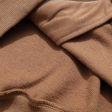 Retro Color Contrast Zip-up Hoodie