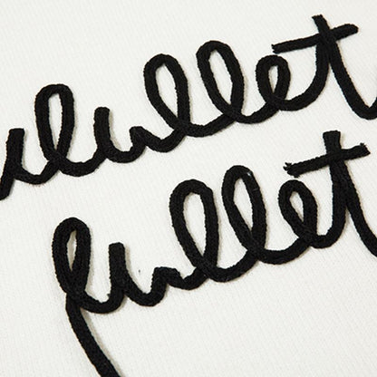 Letter Ripped Sweater