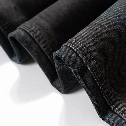 Loose Faded Mud Dye Jeans