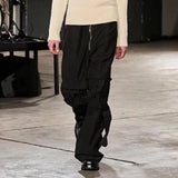 Black Flare Baggy Pants