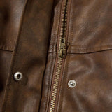 PU Faux Retro Leather Jacket