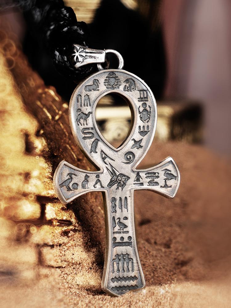 Egyptian Anka Cross Pendant Necklace