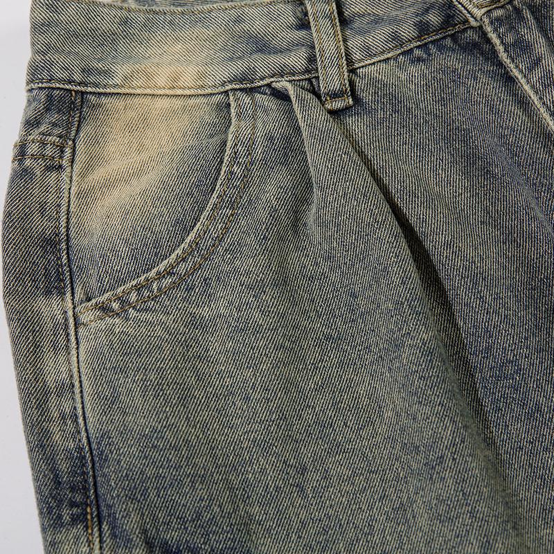 Multi Pocket Baggy Denim Jeans