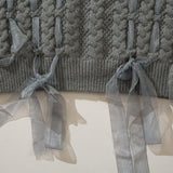 Solid Color V-Neck Knitted Sweater