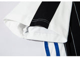 Contrast Color Stripe Sports T-shirt