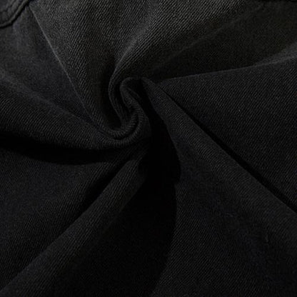 Vintage Washed Black Denim Jacket