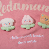 Loose Cute Mushrooms Knitted Sweater