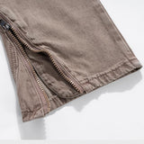 Coffee Straight-Leg Jeans