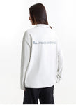 Zippered Collar Edge Shirts