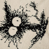 Loose Shocked Cat Ripped Sweater