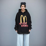 "M" Letter Print Hoodie