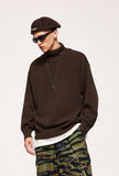 Turtleneck Loose Solid Color Sweater
