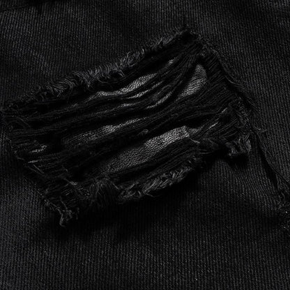 Distressed Baggy Black Jeans