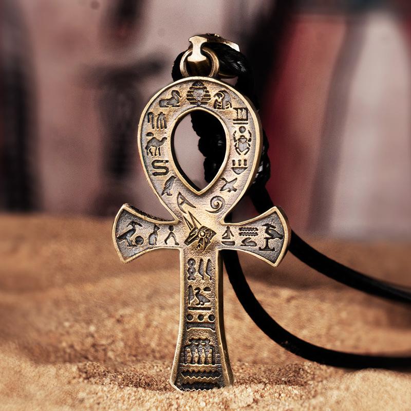 Egyptian Anka Cross Pendant Necklace