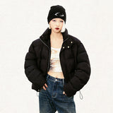 Women's Pleated Short padded Puffer Jacket