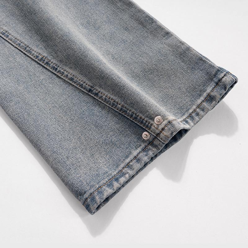 Vintage Inspired Distressed Flare Jeans