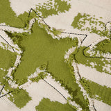 Splicing Color Star Embroidery Sweater