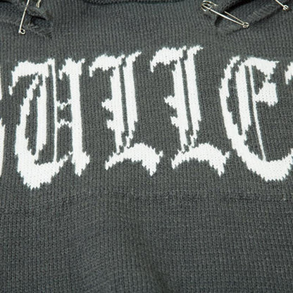 Double-layered Pierced Sweater