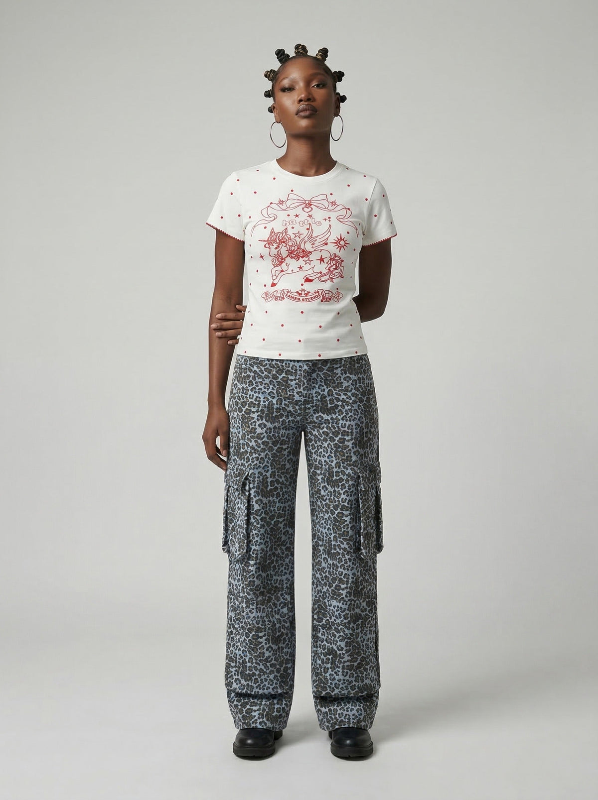 Polka Dot Pegasus Graphic T-Shirt