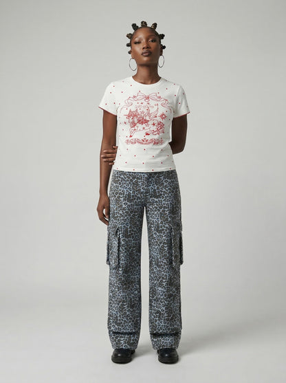 Polka Dot Pegasus Graphic T-Shirt