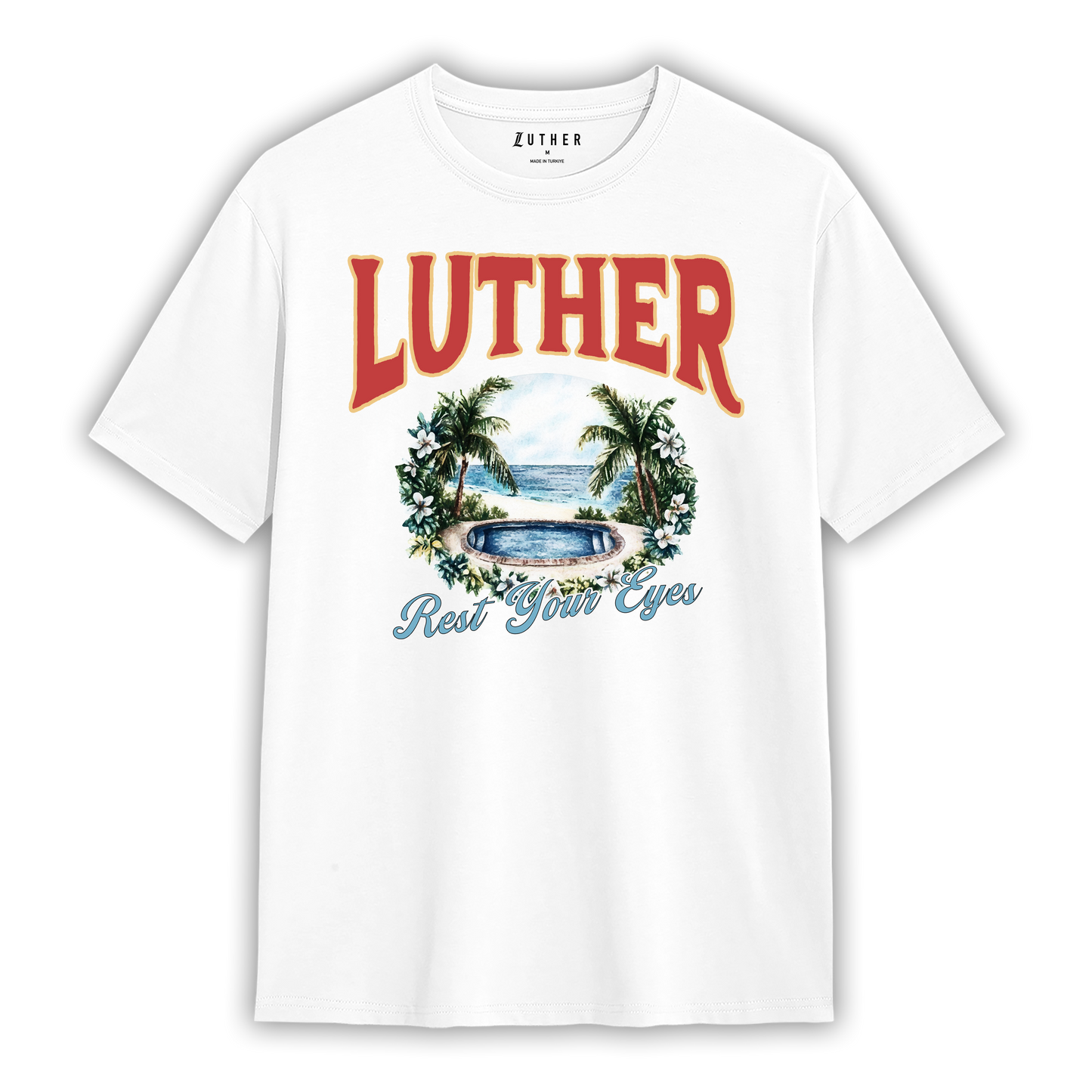 Palms White Tee