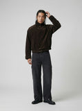 Wide-Leg Cargo Jeans in Washed Denim