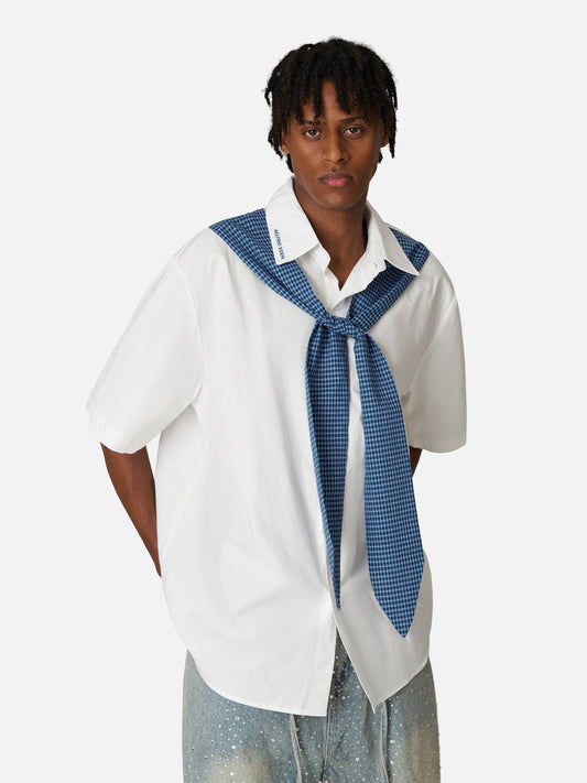 Plaid Necktie Shirt