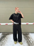 Abstract Graphic Oversized T-Shirt
