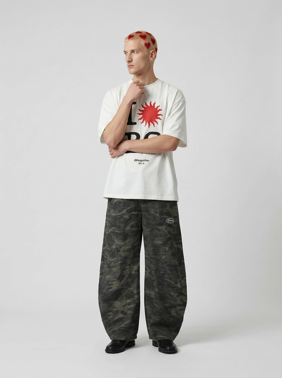 I Love BG Graphic Oversized T-Shirt