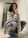Patchwork Wide-Leg Denim Pants