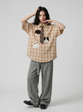 Chic Puppy Star Embroidered Shirt