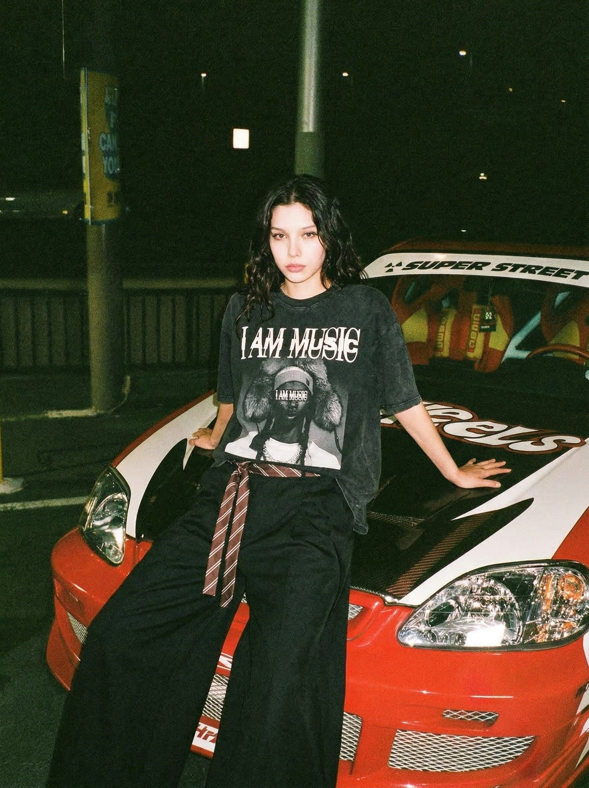I AM MUSIC Graphic Oversized T-Shirt