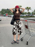 Layered Leopard Print Knit Top