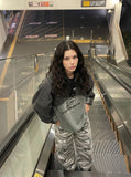 Camouflage Wide-Leg Cargo Pants