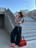 Plaid Tie V-Neck Knit Top
