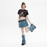 Skull Loose Women's Cropped Top