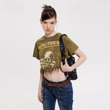 Skull Loose Women's Cropped Top