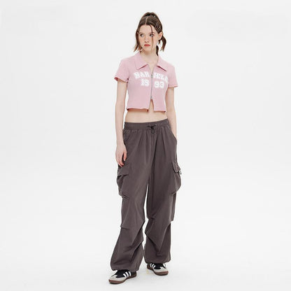 Women's Retro Graphic Polo Shirt