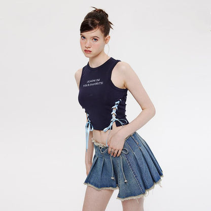 Women's Embroidery Straps Tank Top