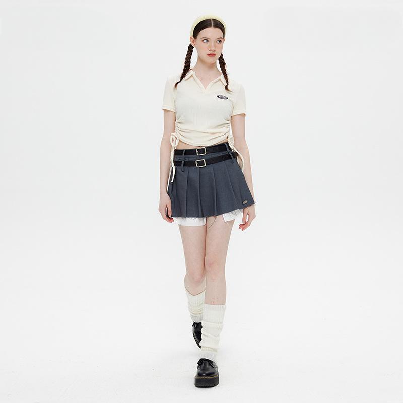 Women's Polo With Side Ties T-shirt