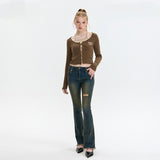 Women's Laced Layered Cardigan