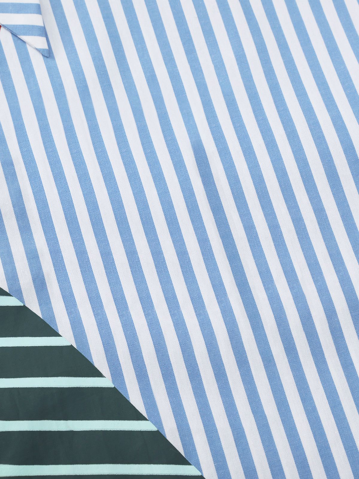 Necktie Graphic Stripe Long Sleeve Shirt