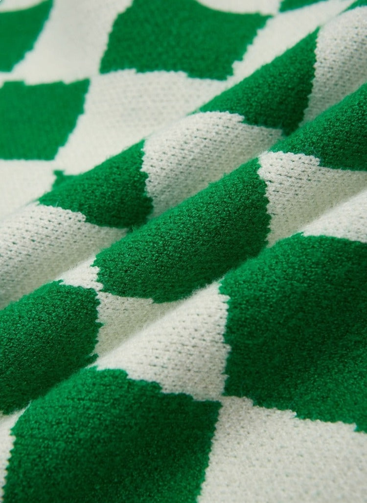 details of fabric of DAXUEN V-neck Knitted Vest