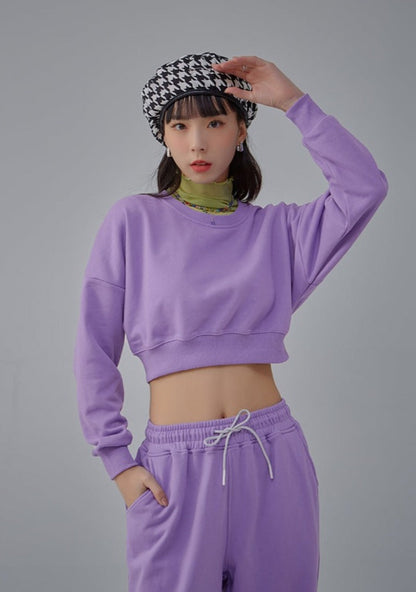 Blank Cropped Women's Sweatshirt