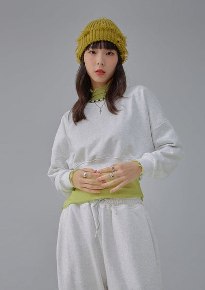 Blank Cropped Women's Sweatshirt