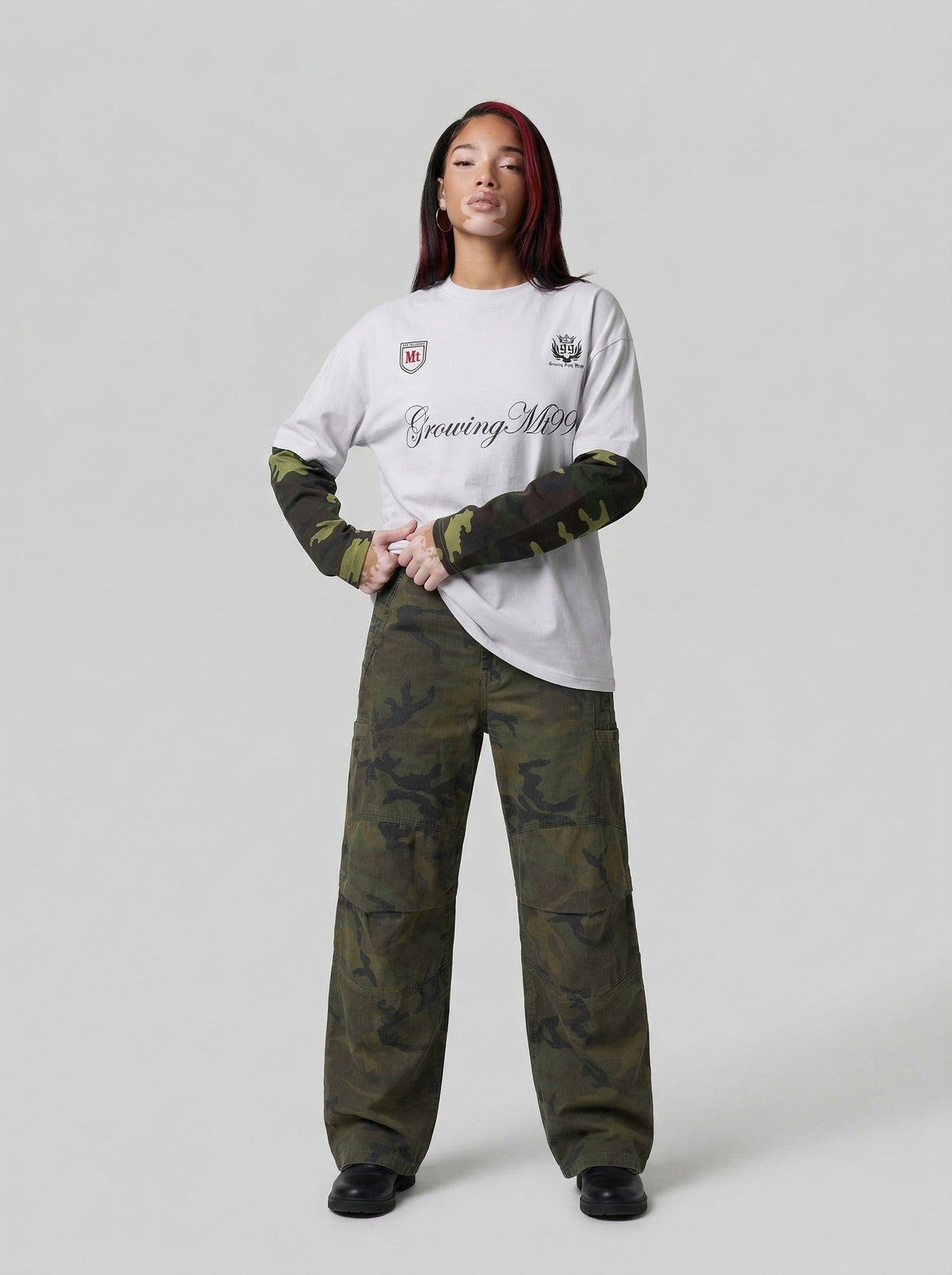 Growing Mt99 Camouflage Long Sleeve T-Shirt