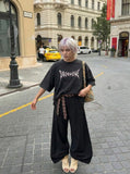 Distressed Dragon Graphic Oversized T-Shirt