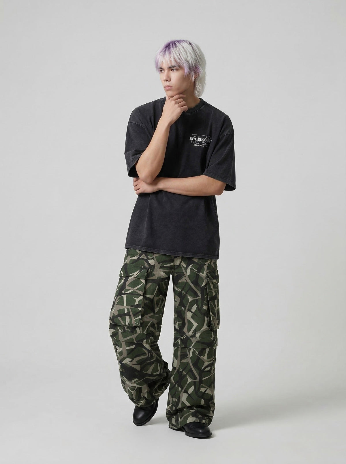 Faded Black Oversized T-Shirt
