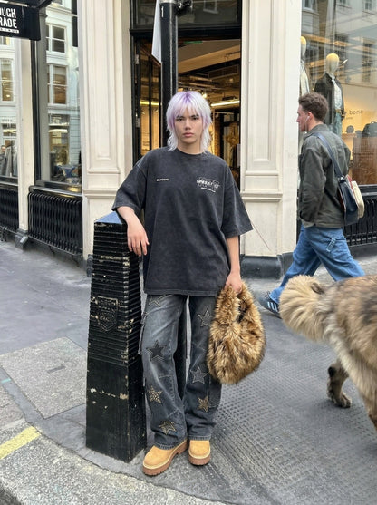 Faded Black Oversized T-Shirt