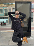 Gothic Text Long Sleeve T-Shirt
